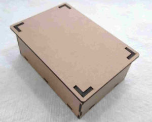 Caixa box tampa encaixe 7 MDF 3mm