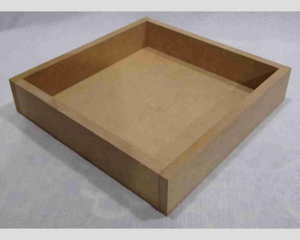 Bandeja lisa quadrada MDF 9mm