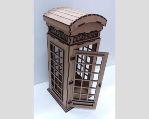 Cabine Telephone Londres MDF 3mm