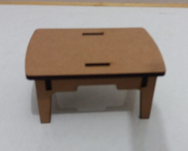 Mini mesa retangular MDF 3mm