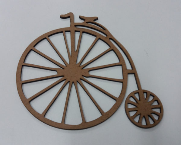 Recorte bicicleta Penny Farthing MDF 3mm