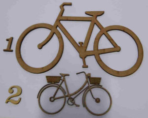 Recorte bicicletas MDF 3mm