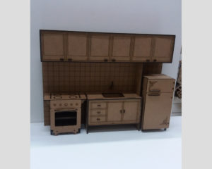 Recorte mini cozinha MDF 3mm