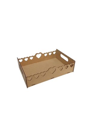 Bandeja namorados corações MDF 3mm