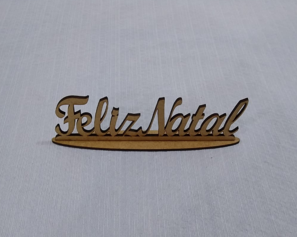 Placa Feliz Natal Mdf