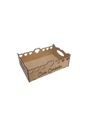 Bandeja com Carinho MDF 3mm