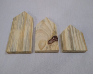 Conjunto Trio de Casas em madeira de pinus