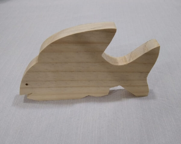 Peixe em madeira de pinus - Modelo 1