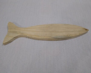 Peixe em madeira de pinus - Modelo 2
