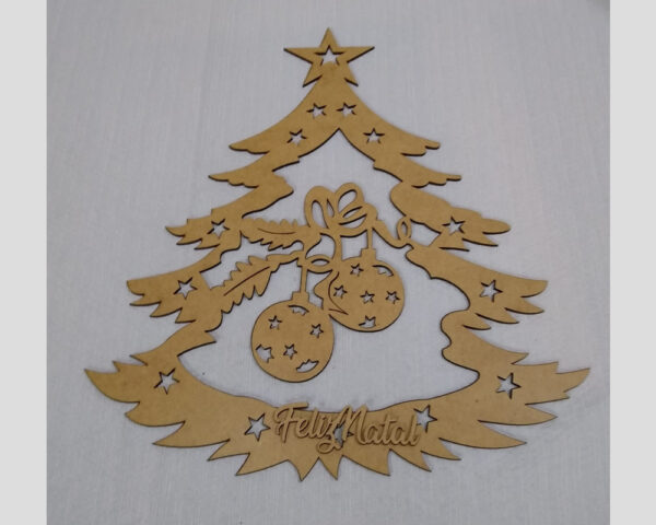 Guirlanda árvore de natal modelo 2 MDF 3mm