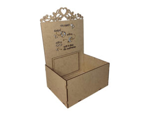 Caixa porta retrato te amo até o fim do universo