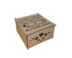 Caixa presente te amarei de janeiro a janeiro