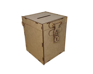 Caixa urna com fecho