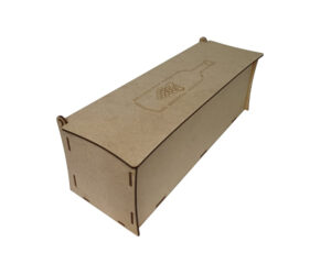 Caixa para garrafa de vinho em MDF 3mm