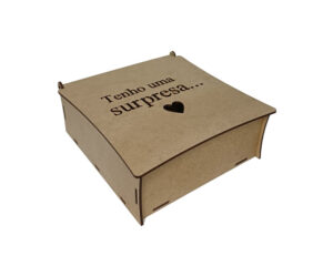 Caixa tenho uma surpresa em MDF 3mm