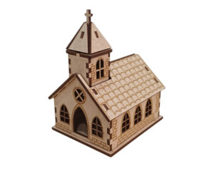 Mini igreja MDF 3mm