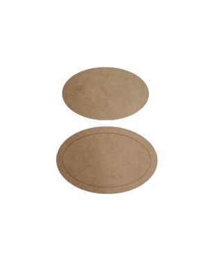 Plaquinha Oval - MDF 3mm