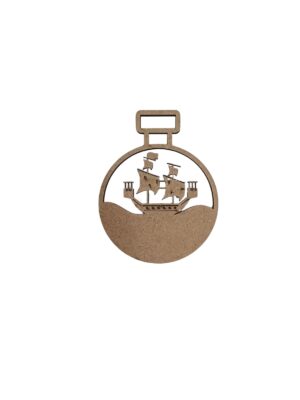 Navio Encapsulado - Recorte em MDF 6mm