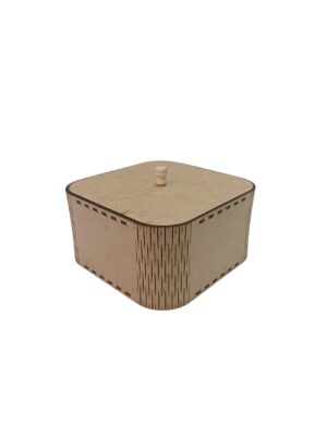 Caixa Sanfonada Quadrada Média Modelo 2 - MDF 3mm