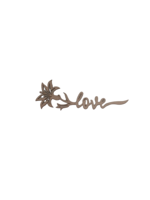 Flor Decorativa Love - MDF 3mm