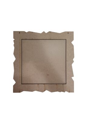 Moldura Quadrada com Bordas Rústicas - MDF 6mm