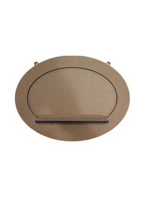 Moldura Oval com Prateleira e Furos - MDF 6mm