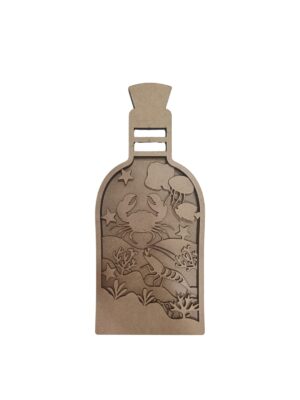 Cenário Marinho 3D na Garrafa - MDF 3mm