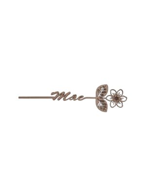 Flor Palito Decorativa Mãe - MDF 3mm