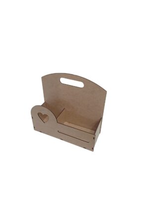 Cesta com Alça para Flor e Brinde - MDF 3mm