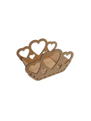 Cestinha de Corações - MDF 3mm