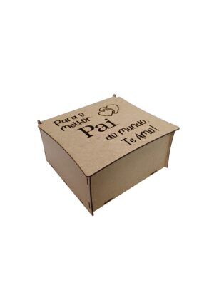 Caixa O Melhor Pai do Mundo - MDF 3mm
