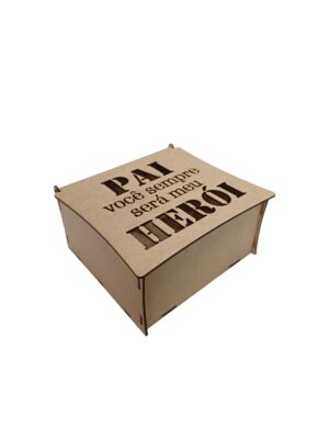 Caixa Pai Meu Herói - MDF 3mm