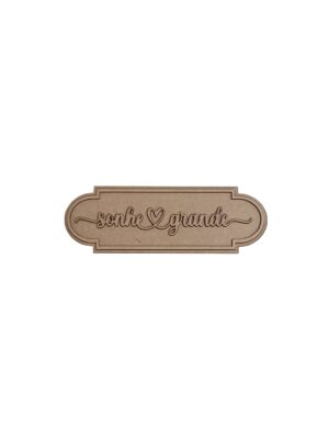 Mini Placa Sonhe Grande - MDF 3mm