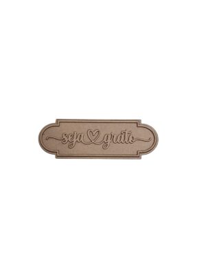 Mini Placa Seja Grato - MDF 3mm