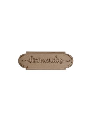 Mini Placa Bienvenidos - MDF 3mm
