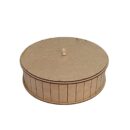 Caixa Redonda Ripada – MDF 3mm